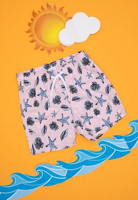 Erkek Çocuk Açık Pembe Deniz Şortu - 50309641001