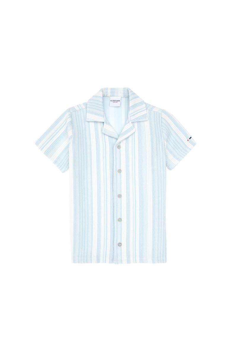 Erkek Çocuk Açık Mavi Örme Gömlek - 50305651004