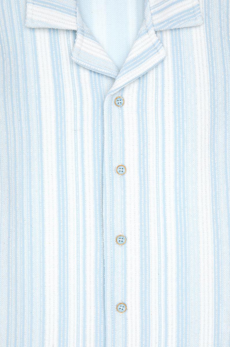 Erkek Çocuk Açık Mavi Örme Gömlek