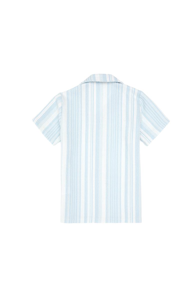 Erkek Çocuk Açık Mavi Örme Gömlek - 50305651004