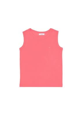 Kız Çocuk Pembe Kolsuz Basic Tişört - 50306215064