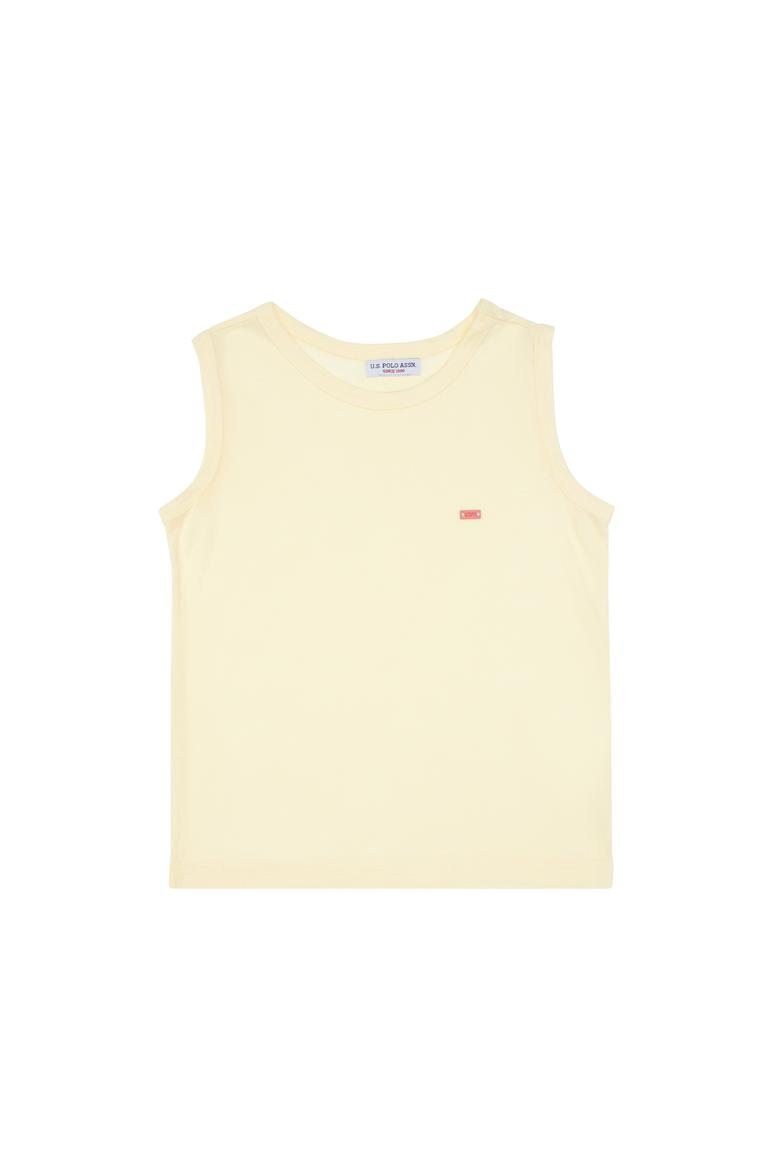 Kız Çocuk Limon Kolsuz Basic Tişört - 50306215075