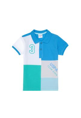 Erkek Çocuk Turkuaz Polo Yaka Tişört - 50300185028