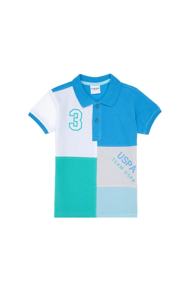 Erkek Çocuk Turkuaz Polo Yaka Tişört