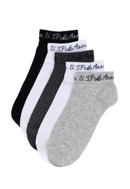 Kadın Gri Melanj Çorap - 50304396003