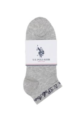 Kadın Gri Melanj Çorap - 50304396003