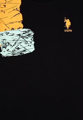 Erkek Çocuk Siyah Bisiklet Yaka Tişört - 50307272029