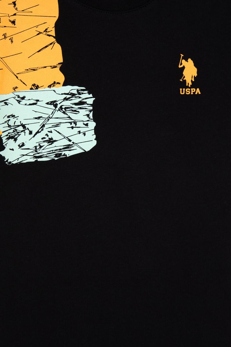 Erkek Çocuk Siyah Bisiklet Yaka Tişört