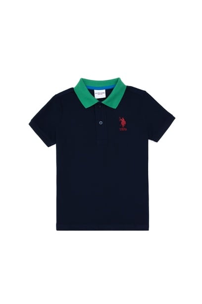 Erkek Çocuk Lacivert Polo Yaka Tişört