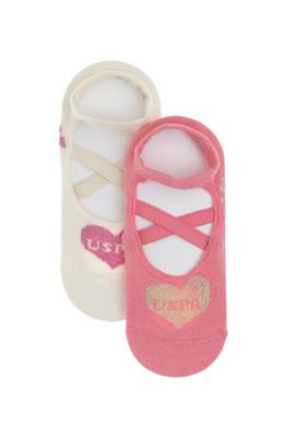 Kız Çocuk Sim Detaylı 2'li Babet Çorabı - 50311331001