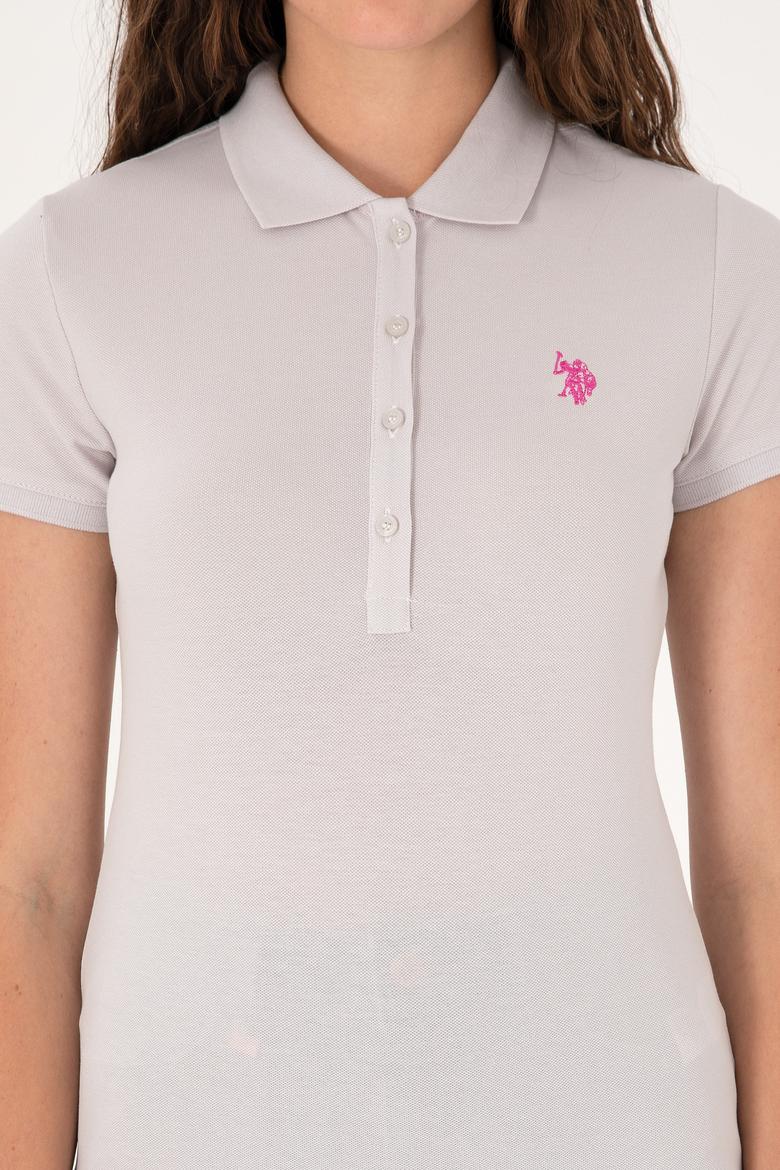 Kadın Açık Gri Basic Tişört - 50300830001