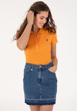 Kadın Turuncu Tişört - 50300887094