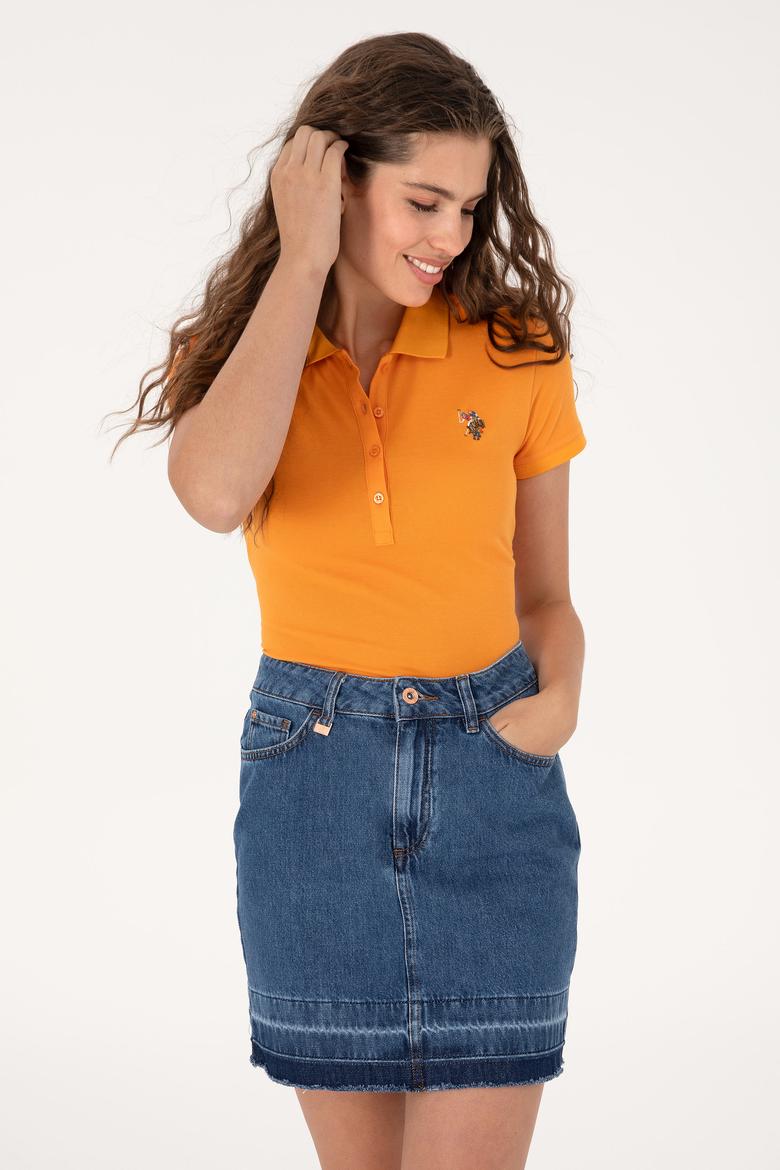 Kadın Turuncu Tişört - 50300887094