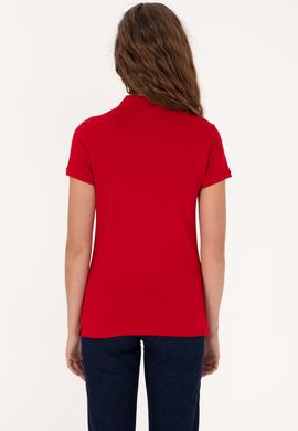Kadın Kırmızı Basic Tişört - 50300883003