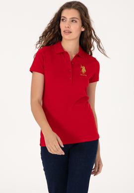 Kadın Kırmızı Basic Tişört - 50300883003