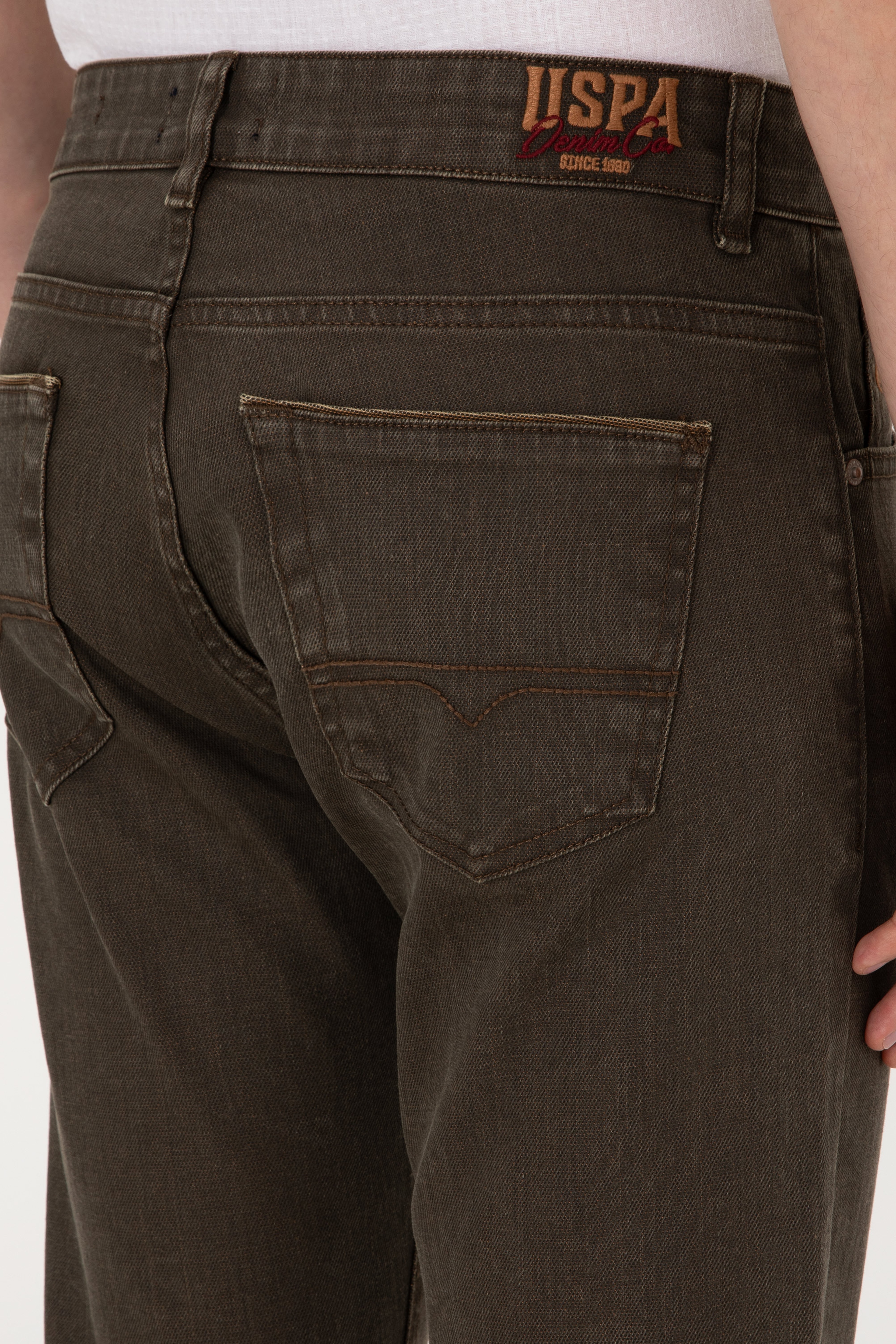 Erkek Camel Jean Pantolon - Image 6