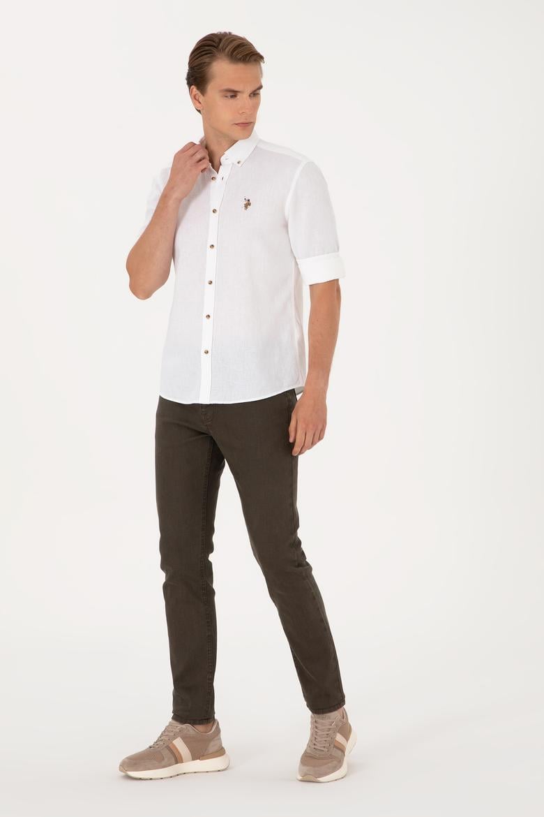 Erkek Camel Jean Pantolon - 50297859082