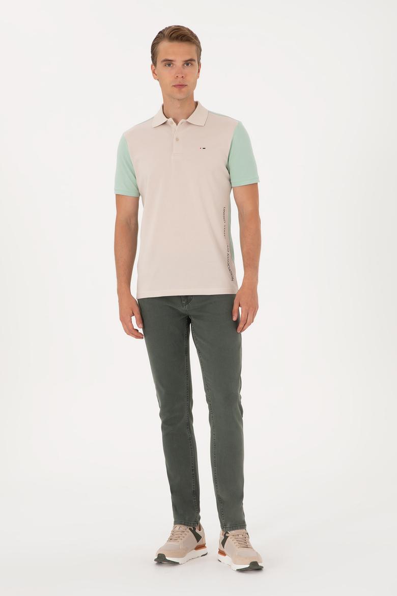 Erkek Yeşil Jean Pantolon