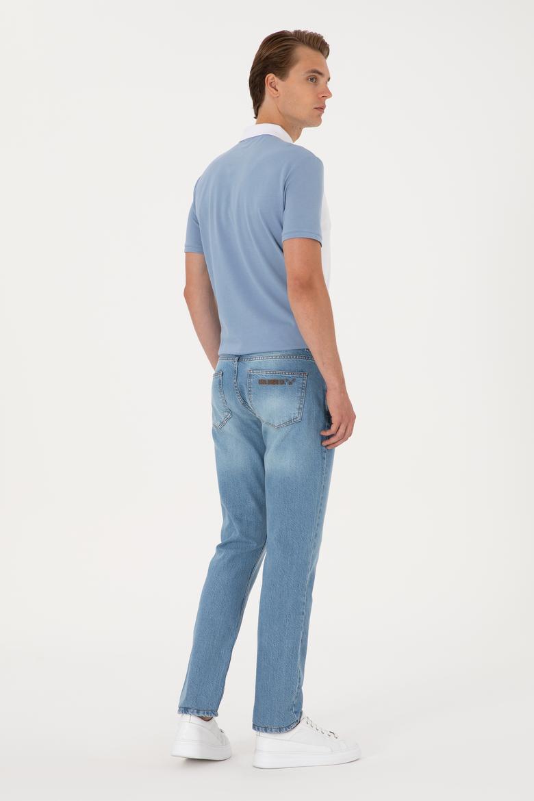 Erkek Açık Mavi Jean Pantolon - 50304378008
