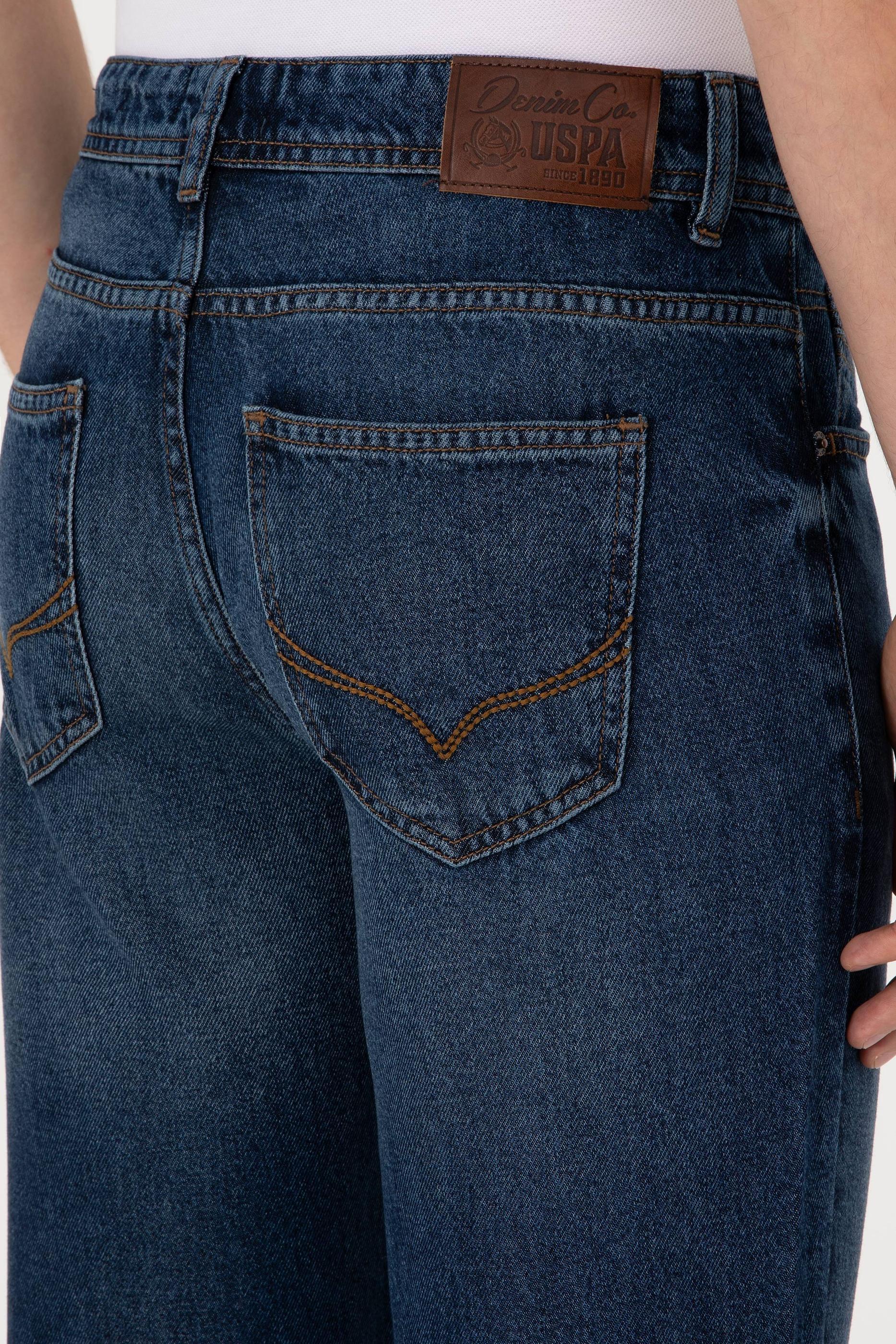 Erkek Mavi Relax Jean Pantolon