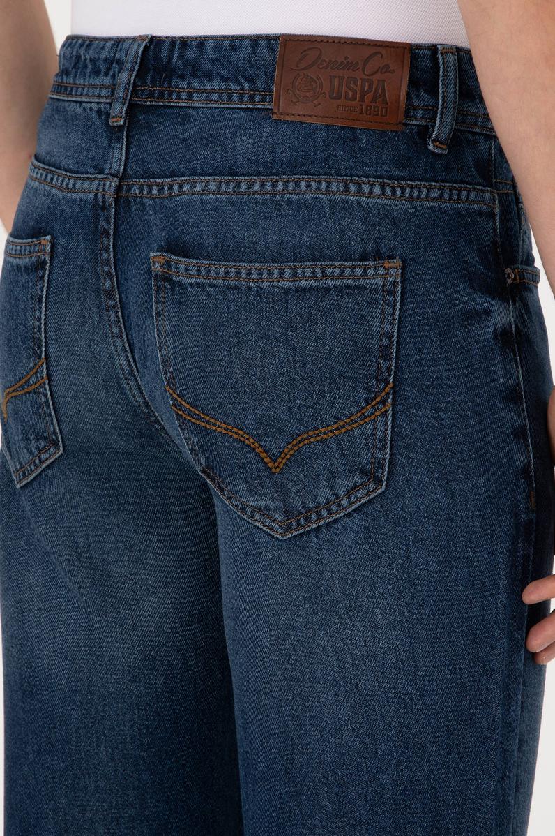 Erkek Mavi Relax Jean Pantolon