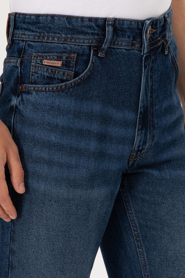 Erkek Mavi Relax Jean Pantolon - 50304629090