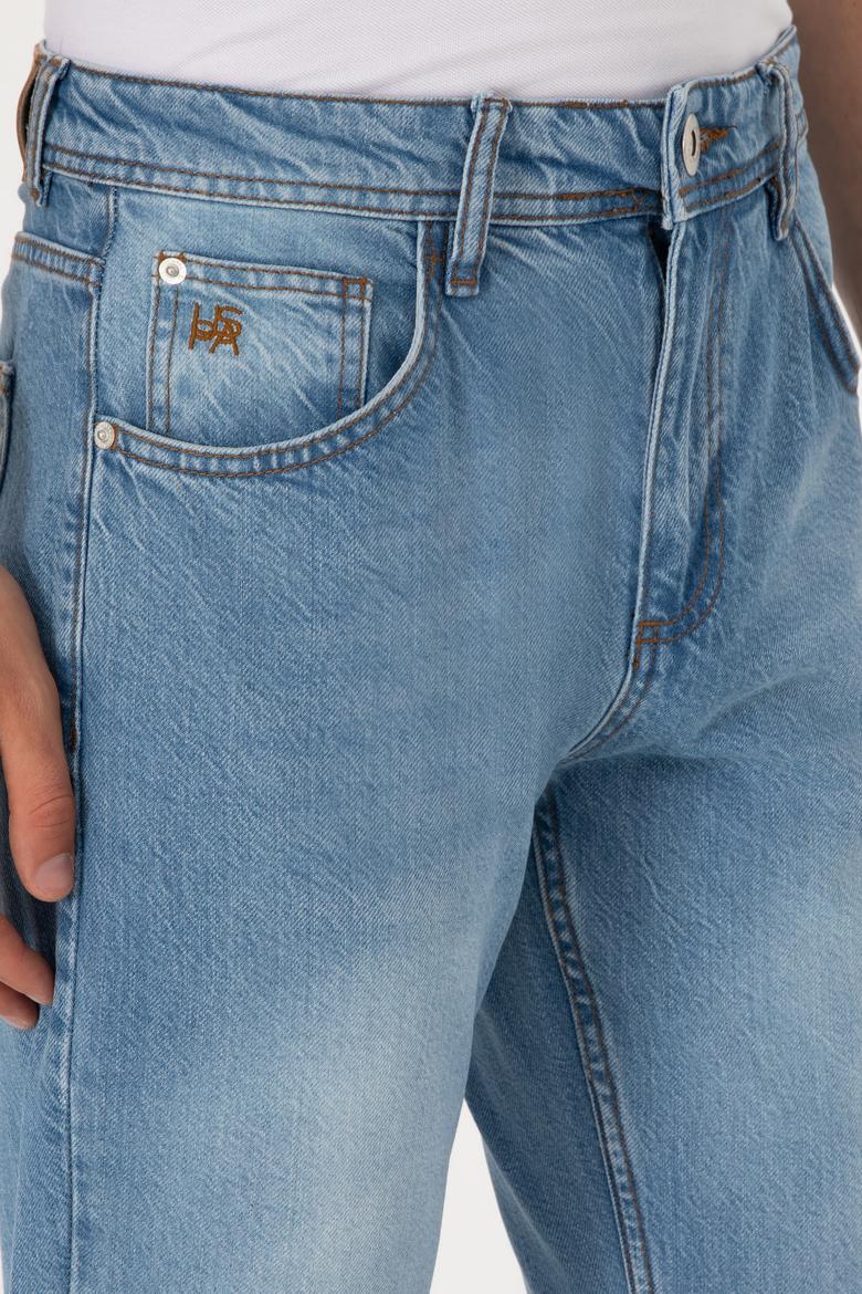 Erkek Açık Mavi Jean Pantolon - 50304378008