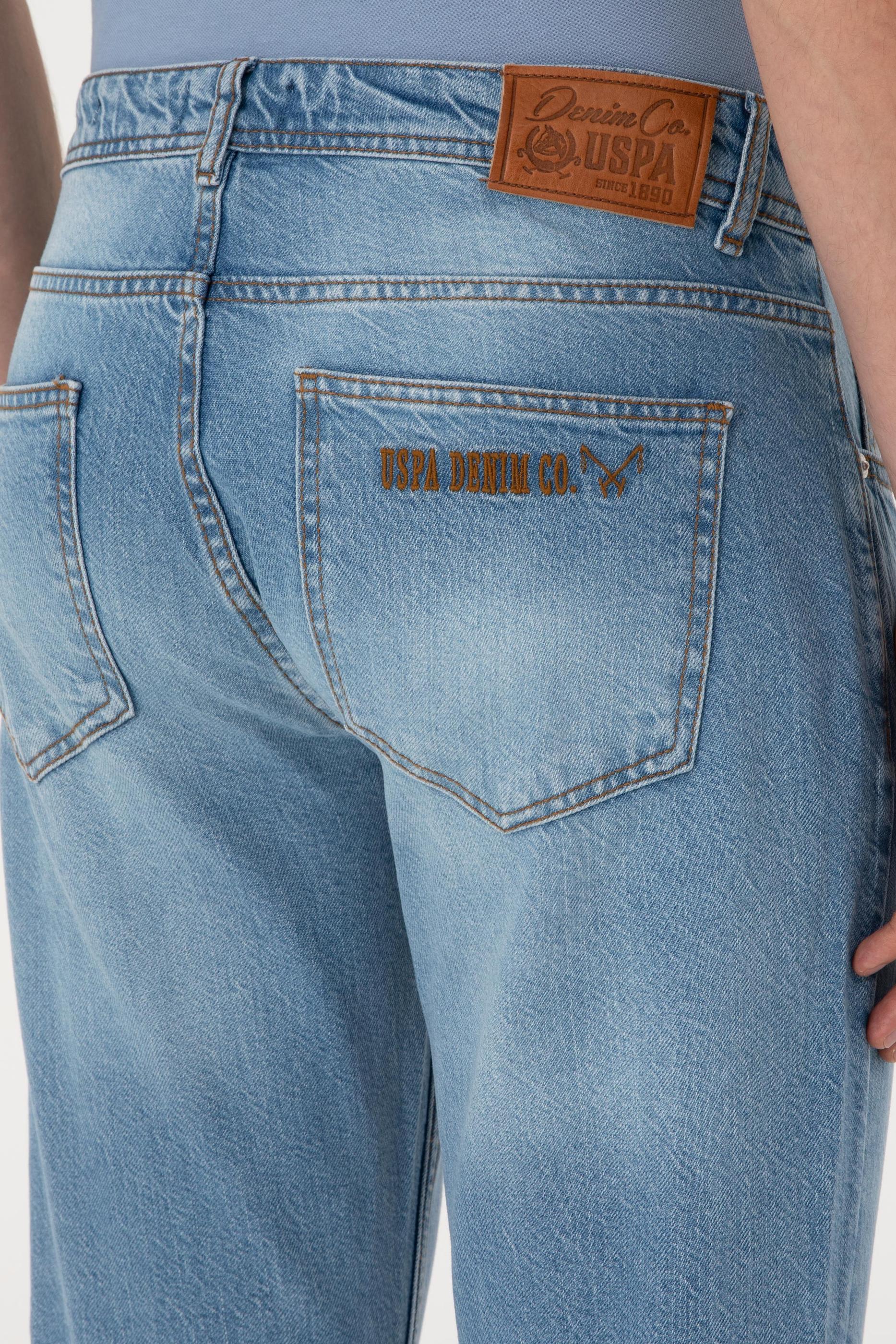 Erkek Açık Mavi Jean Pantolon