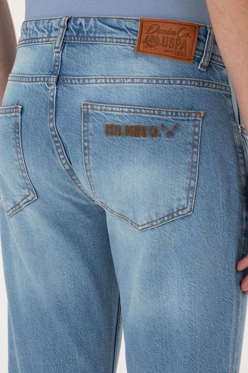 Erkek Açık Mavi Jean Pantolon