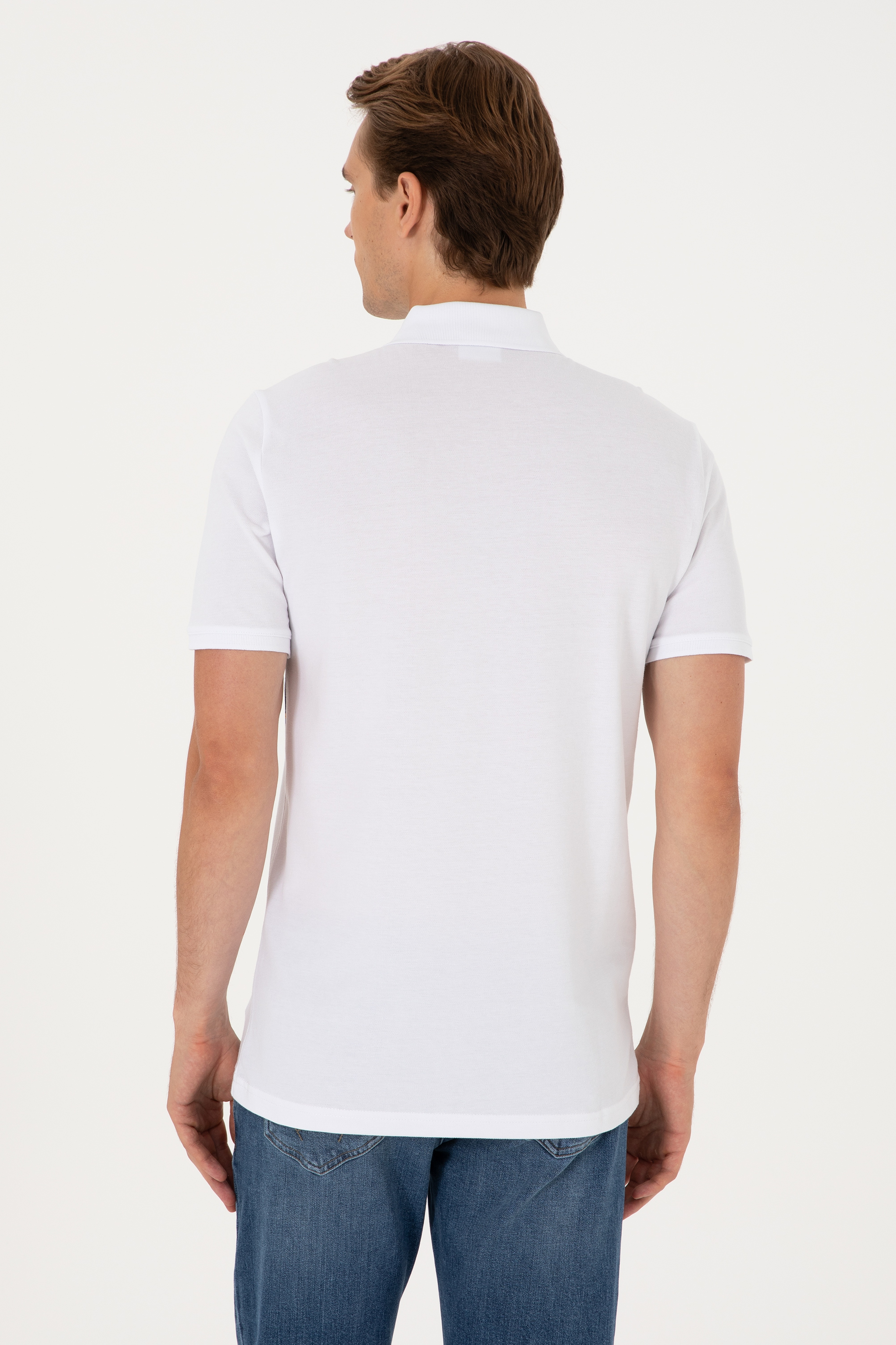 Erkek Regular Fit Lacivert Polo Yaka Tişört - Image 5