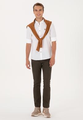 Erkek Beyaz Uzun Kollu Gömlek - 50299578001