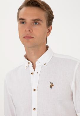 Erkek Beyaz Uzun Kollu Gömlek - 50299578001