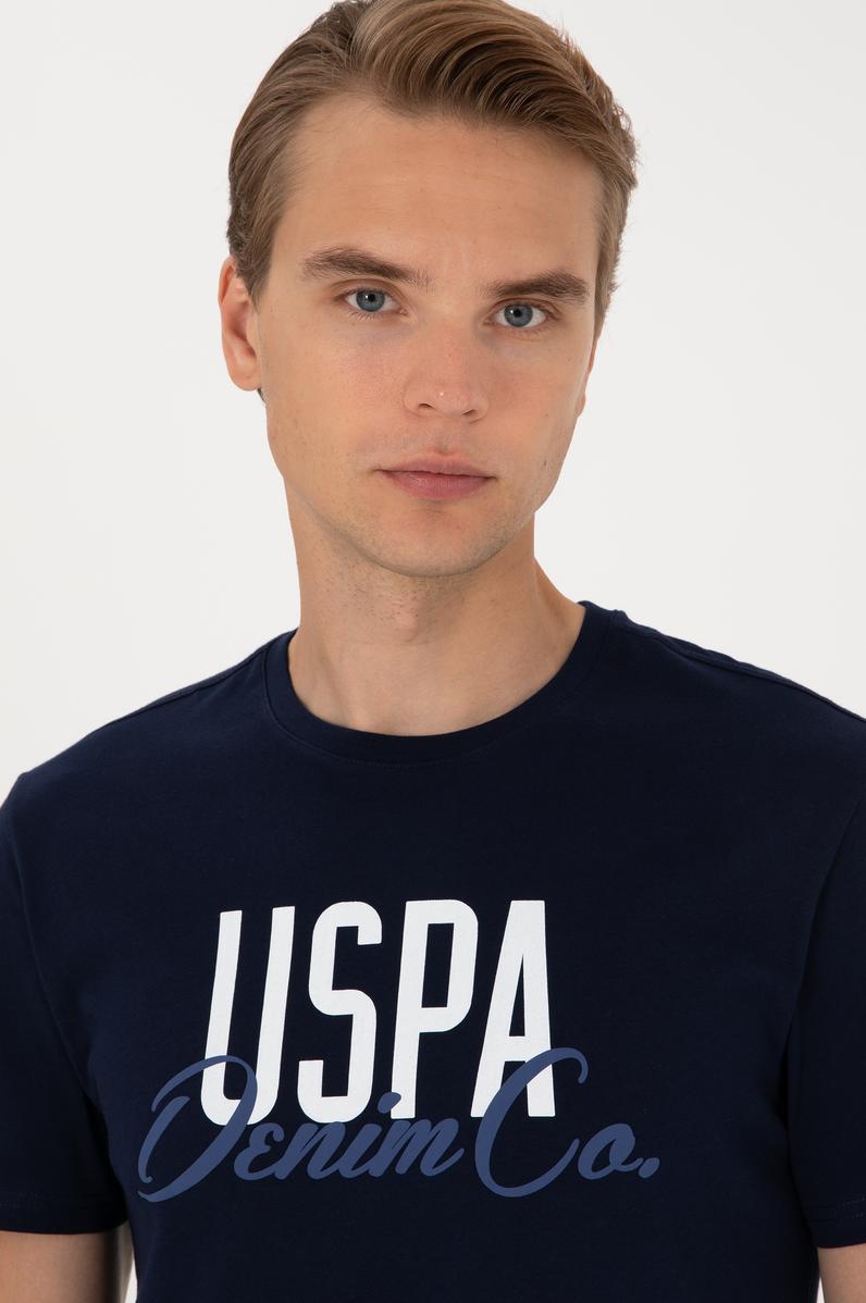 Erkek Regular Fit Lacivert Bisiklet Yaka Tişört