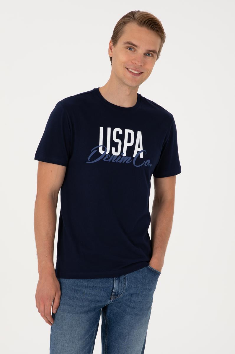 Erkek Regular Fit Lacivert Bisiklet Yaka Tişört