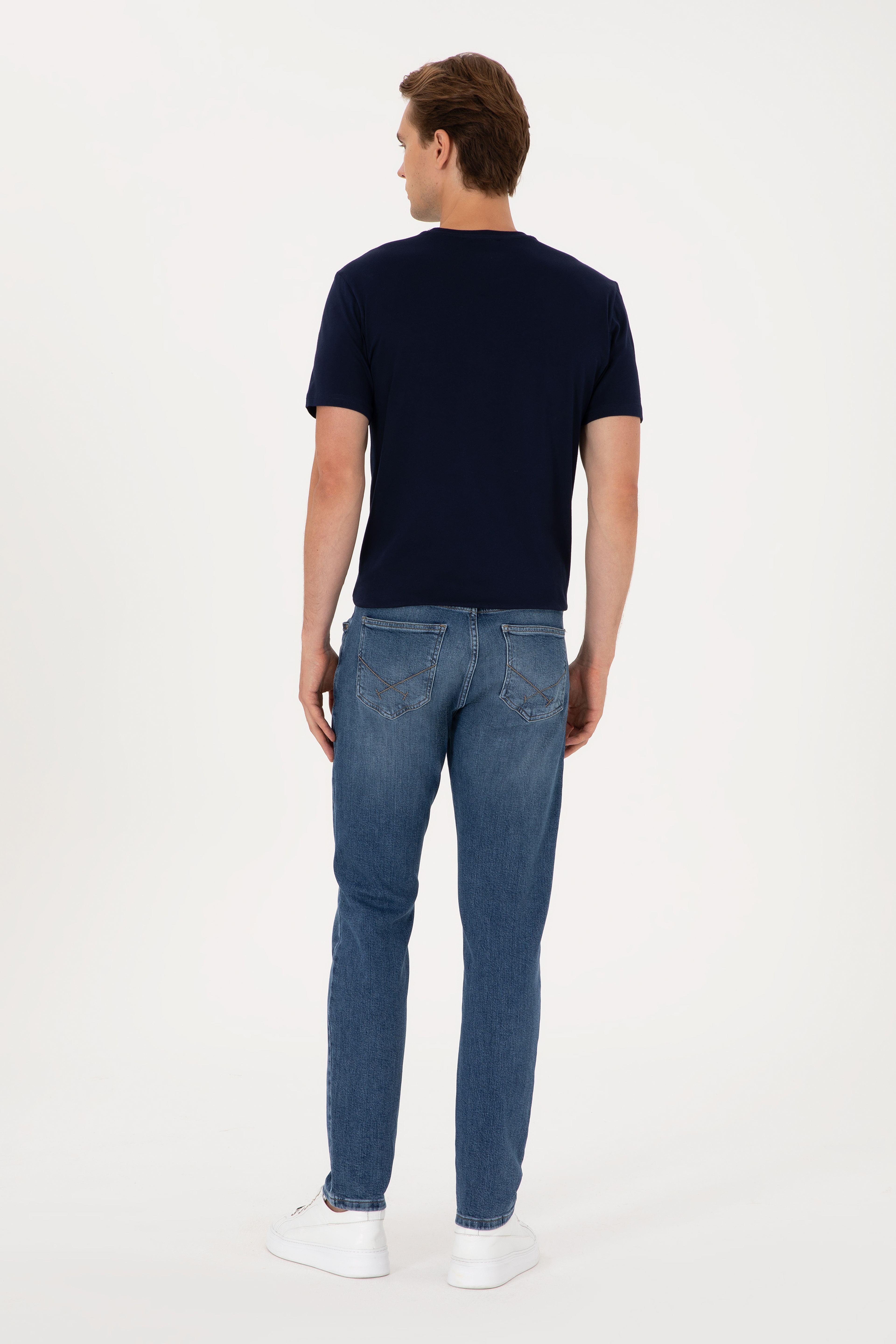 Erkek Mavi Jean Pantolon - Image 4