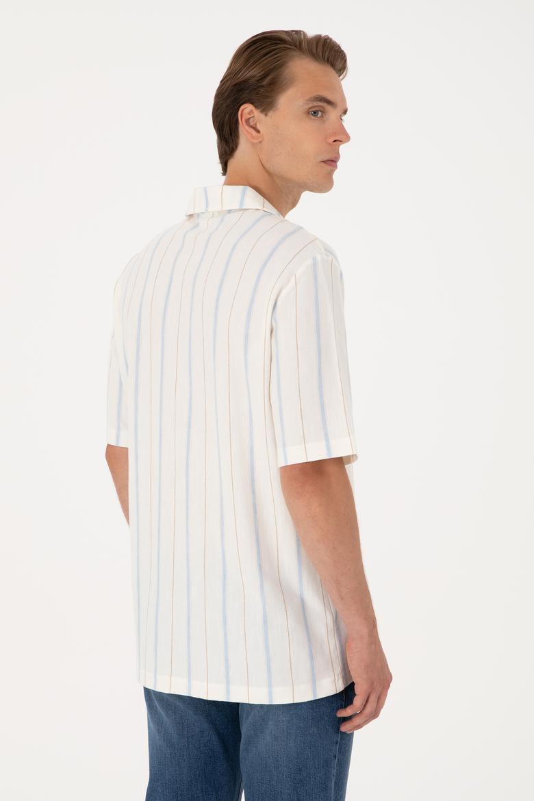 Erkek Beyaz Örme Gömlek - 50306877007