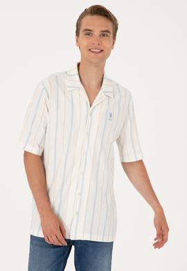 Erkek Beyaz Örme Gömlek - 50306877007