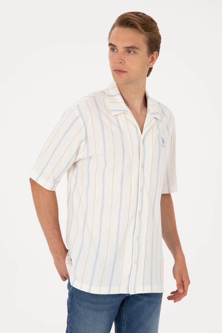 Erkek Beyaz Örme Gömlek - 50306877007