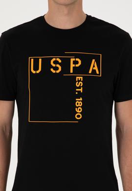 Erkek Regular Fit Siyah Bisiklet Yaka Tişört - 50306908036