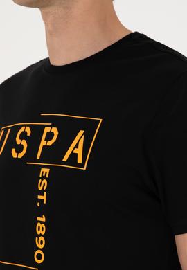 Erkek Regular Fit Siyah Bisiklet Yaka Tişört - 50306908036