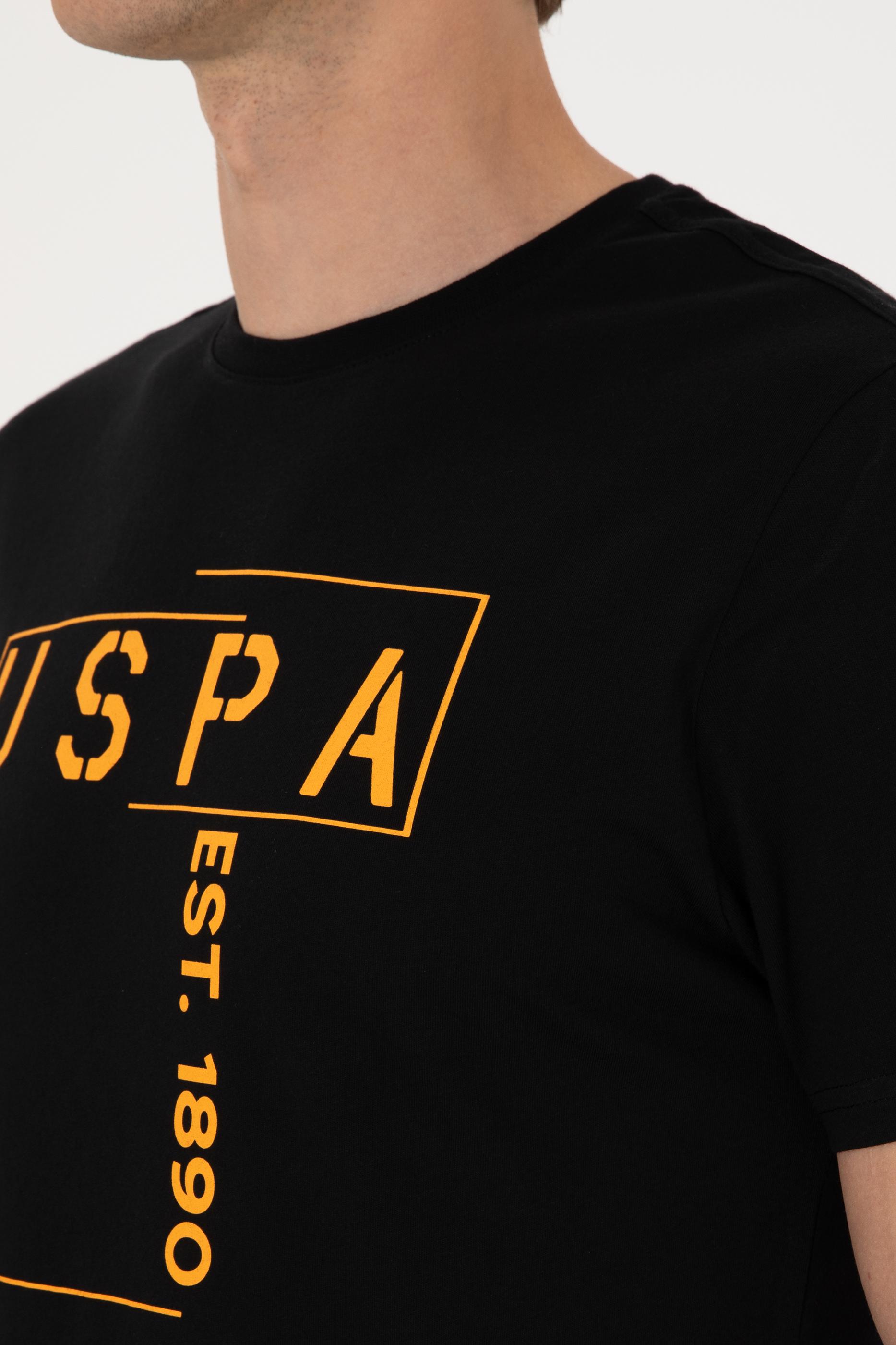 Erkek Regular Fit Siyah Bisiklet Yaka Tişört