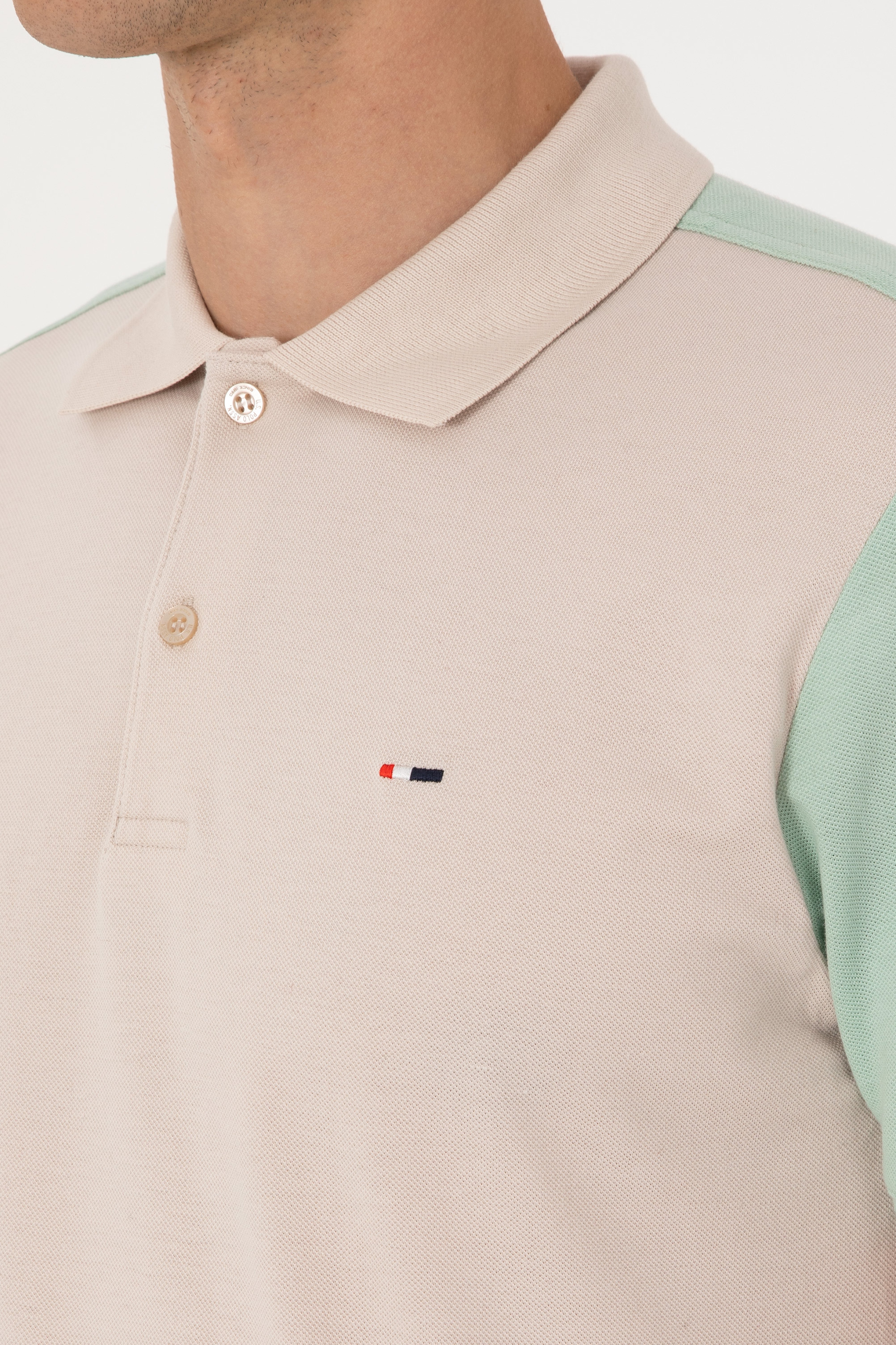 Erkek Regular Fit Su Yeşili Polo Yaka Tişört