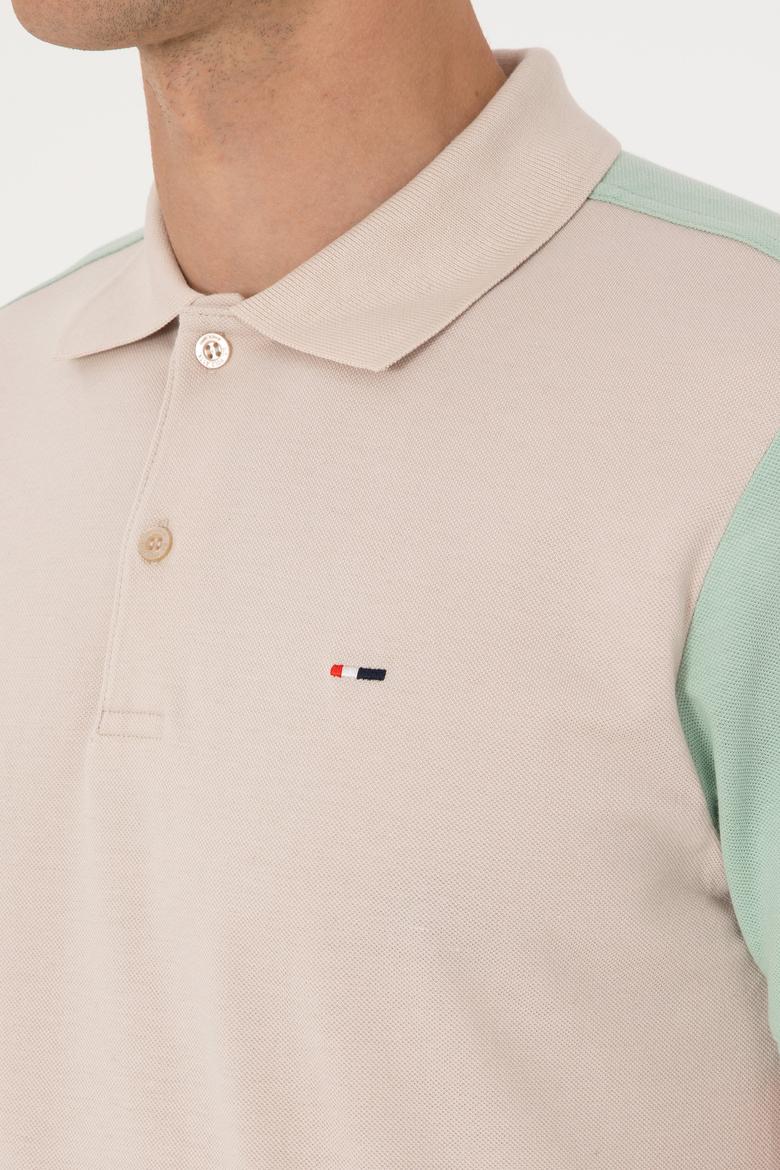 Erkek Regular Fit Su Yeşili Polo Yaka Tişört - 50306790026