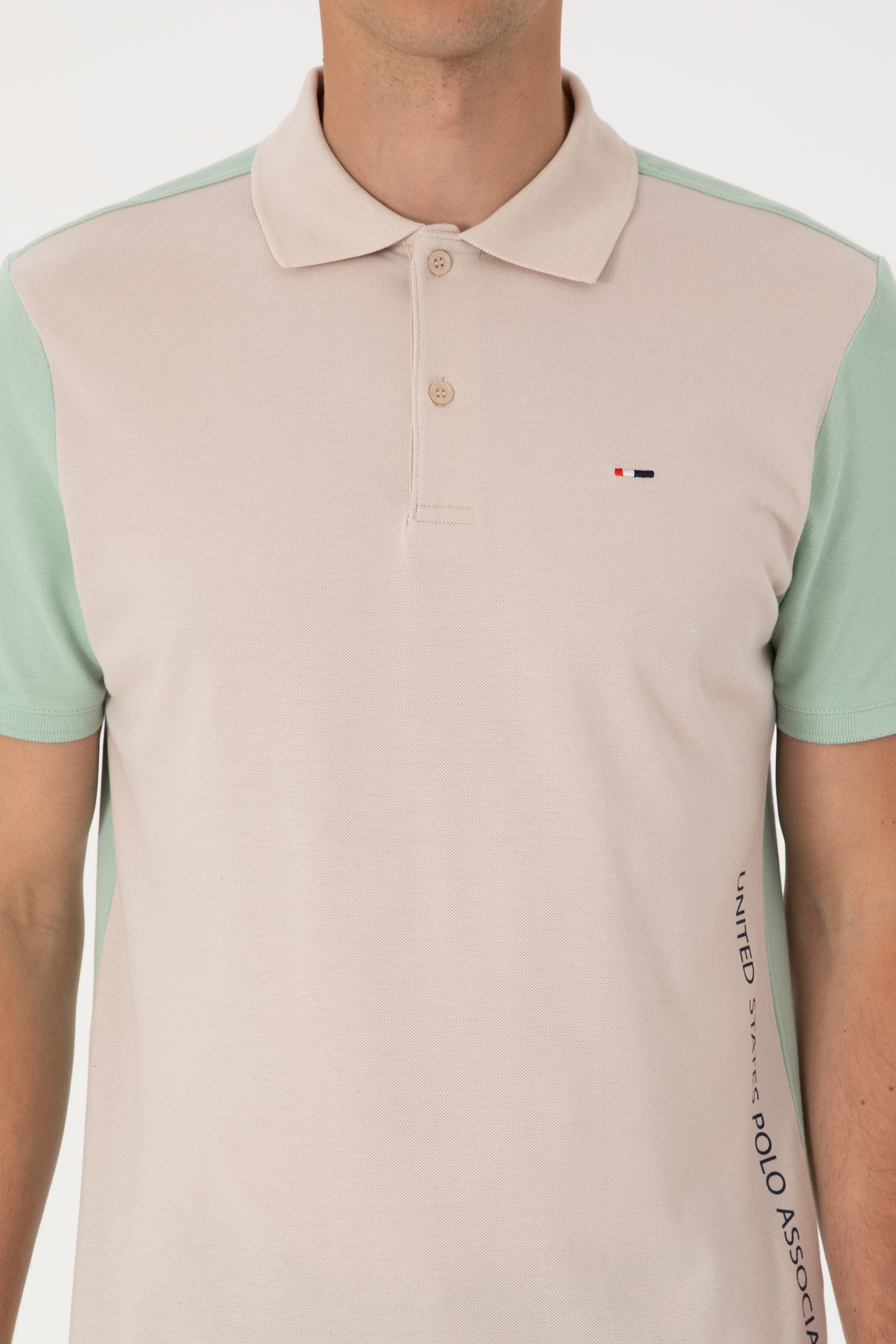 Erkek Regular Fit Su Yeşili Polo Yaka Tişört - Image 6