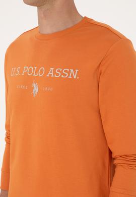 Erkek Regular Fit Bisiklet Yaka Bakır İnce Basic Sweatshirt - 50313743006