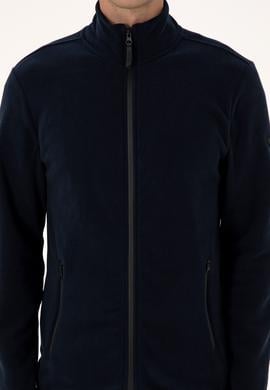 Erkek Regular Fit Lacivert Polar Örme Hırka - 50313779016