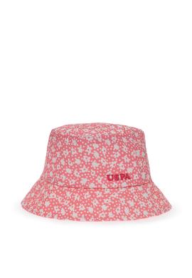 Kız Çocuk Pembe Desenli Bucket Şapka - 50312277002