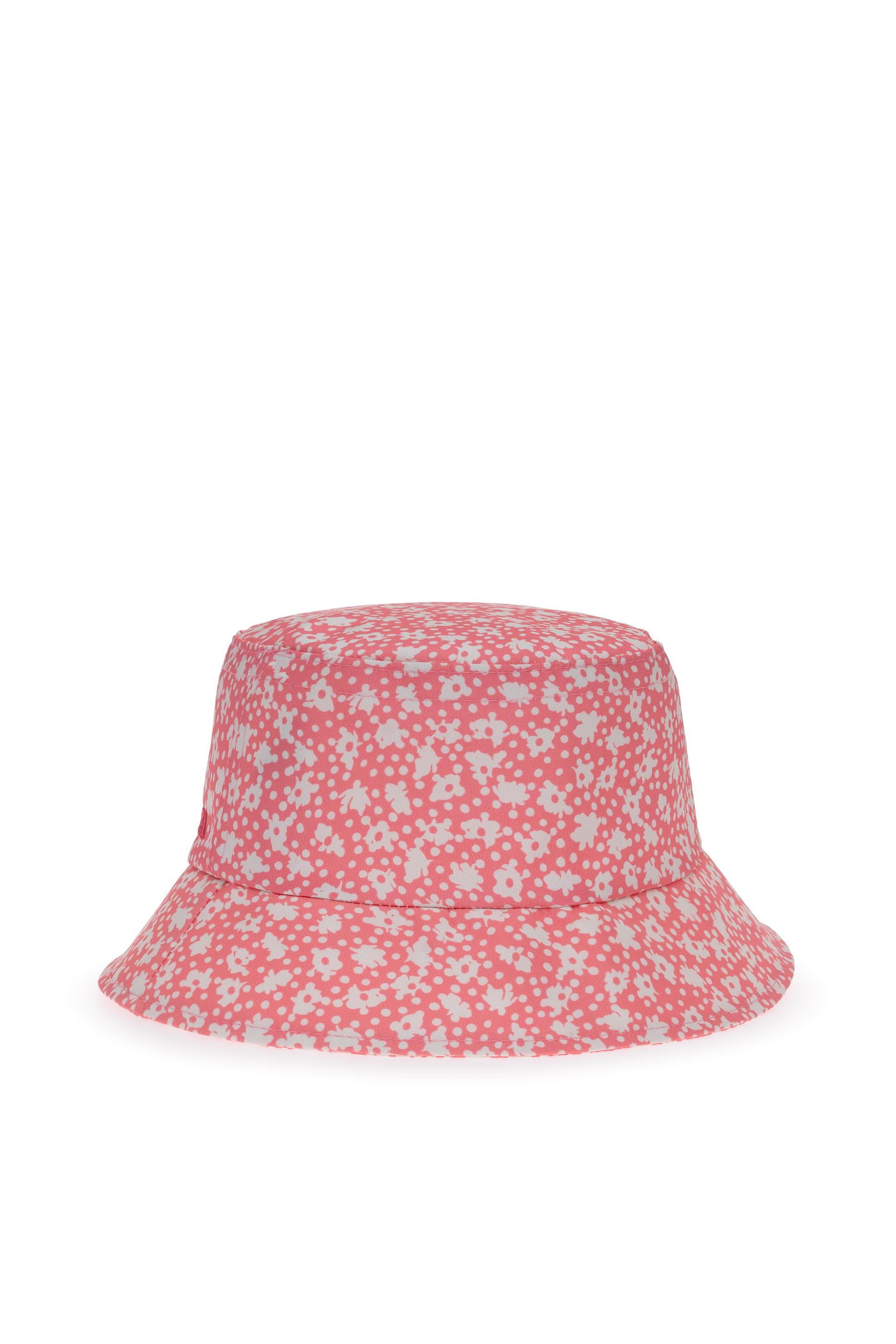 Kız Çocuk Pembe Desenli Bucket Şapka