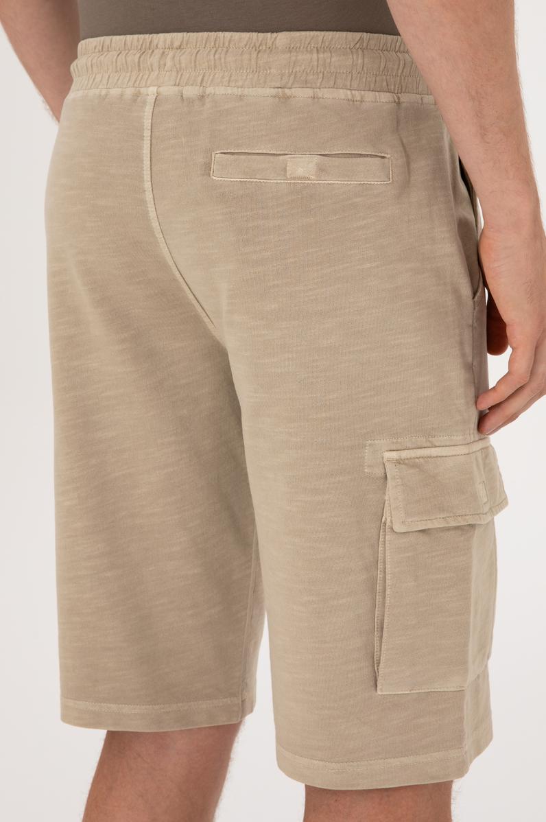 Erkek Açık Haki Örme Şort