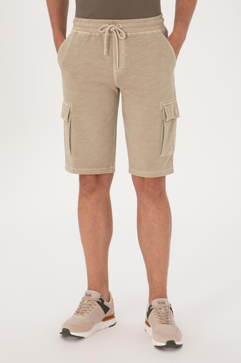 Erkek Açık Haki Örme Şort